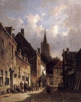 European city landscape, street landsacpe, construction, frontstore, building and architecture. 153, unknow artist